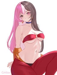 1girls heterochromia multicolored_hair neo_(rwby) neopolitan_(rwby) rwby shantae_(cosplay)