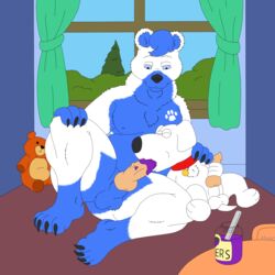 bear brian_griffin canine family_guy fellatio kuma_(character) male mammal oral sex skybrigidrain yaoi