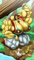 atariboy biceps breasts female hyper_muscles muscles muscular muscular_arms muscular_female muscular_legs muscular_thighs pecs