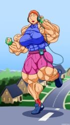 abs atariboy biceps breasts family_guy female lois_griffin muscles muscular muscular_arms muscular_female muscular_legs muscular_thighs pecs