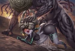 1boy 1girls ahe_gao ai_generated all_fours ass balls big_butt big_penis bubble_ass bubble_butt cum cum_in_pussy cum_inside cum_overflow cum_puddle deep_penetration drooling eyes_rolling_back female female/male female_penetrated female_pervert flat_chest fucked_silly full-face_blush head_back head_grab huge_ass imp_midna interspecies large_insertion large_penis loving_it male male_penetrating midna monster monster_boy naughty_face nokani penis pleasure_face saliva self_upload sex shadow_beast size_difference smile stomach_bulge straight straight_sex tearing_up testicles the_legend_of_zelda the_legend_of_zelda:_twilight_princess thick_thighs tongue_out upturned_eyes vaginal_penetration vaginal_sex wide_hips wide_smile