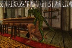 3d argonian bethesda_softworks female male seizuredogsskyrimnaughties sex skyrim tavern the_elder_scrolls threesome uncensored