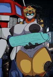 autobot big_ass big_butt big_penis larger_male mecha mecha_focus mecha_girl metal_cardbot optimus_prime robot robot_boy robot_girl tachi_(metal_cardbot) tachy_(metal_cardbot) transformers