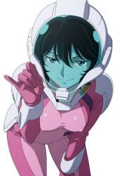 ai_generated female_villain freckles freckles_on_face ginger ginger_female ginger_hair gundam gundam_00 hair_between_eyes hazel_eyes helmet large_breasts mecha_pilot_suit mobile_suit_gundam nena_trinity pilot_suit tagme twintails twintails_(hairstyle) villainess yellow-eyed_female yellow_eyes