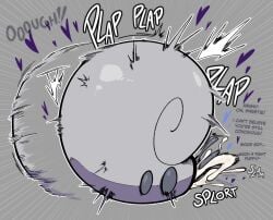 anthro bodily_fluids cum disgusting_xin duo ejaculation english_text eyewear generation_8_pokemon genital_fluids grey_body gynomorph hi_res hisuian_form hisuian_goodra intersex intersex/male male nintendo pokemon pokemon_(species) pokemon_legends_arceus purple_body regional_form_(pokemon) sex shell simple_background solo text