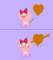 accidental_fart blush chipmunk cub defecating defecation dirty dirty_anus dirty_ass embarrassed farting feces female friends fruztal furry furry_female giggles giggles_(htf) happy happy_tree_friends highres htf mondo_media petite pink_fur pink_hair poop pooping scat shitting smell smelly_anus smelly_ass sniffable_ass squirrel stink stinky_anus stinky_ass tree valentine