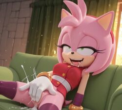 ai_generated amy_rose masturbation sonic_boom_(series) tagme