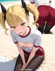 ai_generated anime_girl ass ass_focus blush cute cute_girl female hentai kaiju_no.8 kikoru_shinomiya multiple_views nipples pantyhose petite petite_body petite_breasts petite_female pussy school_uniform schoolgirl shy small_breasts solo_female teen teen_girl teenage_girl uncensored underwear uniwaifu wet_pussy