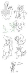 anus belly big_belly feral feral_unbirthing_feral goodra joltik longlevy lopunny nintendo oral_vore pokemon pokemon_(species) pussy servine skuntank snivy stunky unbirthing video_games vore