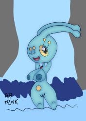 abisako adorable anthro anthropomorphic blue_skin blue_skinned_female breasts creature cute female gamefreak hands_behind_head hot legendary_pokemon lewd manaphy mythical_pokemon naked naked_female nintendo nipples nsfw nude nude_female one_eye_closed open_smile pokegal pokegirl pokegirl_as_pokemon pokemon pokemon_(species) pokemon_only pokemorph pussy sexy sexy_pose vagina water winking