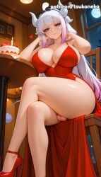 1futa 2026 ai_assisted ai_generated anime artist_name blunt_bangs breasts bust chair cock crossed_legs dick dragon_maid explicit futanari hi_res high_quality high_resolution highres horns indoors kanna_kamui kobayashi-san_chi_no_maidragon long_hair miss_kobayashi's_dragon_maid night patreon patreon_username penis red_footwear sitting smile stable_diffusion tail testicles tsukoneko valentine's_day valentines_day watermark window