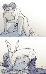 anal_penetration anal_sex aoyagi_touya bed_sex blushed_face blushing cum_on_self cum_on_stomach cumming_from_anal_sex dick_in_ass doggy_style doggystyle feeling_pleasured fucked_from_above fucked_from_behind gay_sex hand_on_face hugging_from_behind kissing kissing_while_penetrated kissing_while_penetrating leaking_cum legs_on_shoulders legs_up making_love making_out male/male mating_press misionary nude nude_males pantsless partners penetrated penetrated_male penetrating_ass penetrating_male penetration penetration_from_behind project_sekai shinonome_akito shirt_open thrusting thrusting_into_ass two-tone_hair