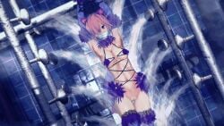 ass bdsm_gear belly belly_button black_panties bondage breasts breasts_out fate/grand_order fate_(series) female fgo gag gag_bondage gagged gagged_female hentai koikatsu light_skin mash_kyrielight mash_kyrielight_(dangerous_beast) mashu mashu_kyrielight navel open_eyes open_mouth panties pantyhose pink_hair purple_eyes pussy pussy_lips raped_female raped_girl ripped_bodysuit ripped_clothing sex shower shower_head shower_room shower_stall showers sweat thigh_strap thighs torn_bodysuit torn_clothes torn_clothing torn_pantyhose