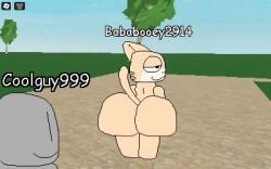 1boy 1boy1girl 1girls 2026 animated ass bababooey_(nxyitn) balls big_butt breasts bubble_ass bubble_butt cat_ears cat_girl completely_naked completely_naked_male day furry gameplay_mechanics gif grey_skin huge_ass huge_butt huge_cock medium_breasts naked naked_female naked_male nxyitn penis roblox robloxian smaller_male