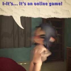 2girls 3d 3d_(artwork) 3d_animation 3d_model ass breasts embarrassed female nude ooeyyooey pubic_hair pussy stuffanie tagme undressing video yooey