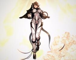 3d angel au_ra auri_lover big_penis final_fantasy_xiv floating forgiven_obscenity futanari open_arms sin_eater