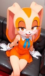 1female 1girls 2026 2026s 4kids_entertainment 5_fingers absurd_res absurdres aged_up ai ai-created ai_art ai_assisted ai_generated akameai anthro anthro_female anthrofied bedroom_eyes big_breasts big_ears blue_necktie blush breasts brown_eyes bunny bunny_ears bunny_girl bunny_humanoid bunny_tail couch couch_sitting cream_body cream_fur cream_the_rabbit dress eyelashes female female_anthro female_focus female_only fingers fur furry furry_female gloves half-closed_eyes handwear high_resolution idw_publishing illustrious_(stable_diffusion) lagomorph leporid long_ears looking_at_viewer mammal narrowed_eyes necktie on_couch on_sofa open_mouth orange_dress pink_inner_ear pony_diffusion_(model) pony_diffusion_xl rabbit rabbit_ears rabbit_girl rabbit_humanoid rabbit_tail sega sitting sitting_on_couch sitting_on_sofa smile smiling smiling_at_viewer sofa solo sonic_(series) sonic_advance_2 sonic_advance_3 sonic_the_hedgehog_(comics) sonic_the_hedgehog_(idw) sonic_the_hedgehog_(series) sonic_x stable_diffusion tail teeth thick_thighs thighs tms_entertainment tongue tongue_out upper_teeth video_games white_body white_fur white_gloves white_handwear