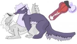 69_position animal_genitalia animal_penis animal_vulva anus balls bodily_fluids canine_genitalia canine_nose canine_penis canine_vulva cum cum_in_uterus cum_in_vagina cum_inside cum_on cum_on_penis doggy_style dragon duo female feral from_behind_position fur furred_dragon furred_scalie genital_fluids genitals grey_body grey_fur hi_res internal knot licking_nose long_body long_tail m222 male male/female mane mythological_creature mythological_scalie mythology oral penetration penis pink_eyes purple_body purple_fur quadruped scalie sex tail uterus vaginal_penetration vulva white_body white_fur white_mane