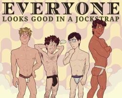 ... 4boys admiring admiring_self black_hair blonde_hair bradley_(mr_shrink) brown_eyes brown_hair brown_skin bulge bulge_through_clothing bulge_under_clothes checking_out checking_out_self compliant curly_hair dark_hair dark_skinned_male digital_drawing_(artwork) digital_media_(artwork) diversity dumb dumb_male encouragement english english_text enjoying exclamation facial_hair glasses green_eyes hairy hairy_armpits hairy_chest hairy_legs hairy_male half_german half_indian half_irish half_japanese hand_on_hip happy happy_male happy_trail harper_(mr_shrink) huge_cock idiot indian innocent innocent_expression intellectual_disability jason_(mr_shrink) jock jock_slut jockstrap jockstrap_only larger_male learning_disability light_skinned_male looking_at_another male male_focus male_only mental_disability mentally_deficient mr_shrink naked original original_character original_characters pale_skin pale_skinned_male penis penis_size_difference pretending_not_to_like_it pubic_hair pubic_hair_peek reluctant reluctant_compliance self_love shilo_(mr_shrink) shiny_skin short_hair short_male size_difference slutty_jock smaller_male socially_inept stupid tall_male tan_skin tan_skinned_male ugly_male ugly_man unaware unaware_exhibitionist unhappy unhappy_male