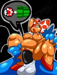 2016 animal_genitalia animal_penis anthro ass balls breasts buru_(jaynatorburudragon) claws clitoris cum dragon erection footwear jaynatorburudragon jewelry koopa koopaling long_penis male mario_(series) mushroom navel necklace nintendo nipples penis pussy scalie shoes super_mario_bros._3 vaginal_penetration wendy_o._koopa