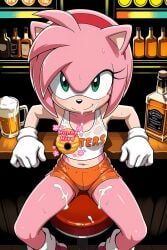2d after_orgasm after_sex aftermath ai_edit ai_generated amy_rose animal_ears animal_nose anthro anthro_female artist_logo bangs bare_legs bare_midriff bare_shoulders bare_stomach bare_thighs barstool beer beer_mug belly_button close-up close_up close_up_view closeup closeup_view collarbone cropped_tank_top cropped_top cum cum_on_face cum_on_legs cum_on_thighs cumdrip cumdripping eyelashes facial fully_clothed fully_clothed_female furry furry_female gloves green_eyes headband hedgehog hedgehog_girl high_resolution highres hooters hooters_uniform hunnyhive(artist) indoors legs long_eyelashes midriff navel orange_clothing orange_shorts pink_hair pink_hair_female pink_skin promotional_art public public_indecency red_headband red_headwear sega shoes short_shorts shorts sitting sitting_female sitting_on_barstool sitting_on_chair smile smiling smiling_at_viewer smiling_female sonic_(series) sonic_the_hedgehog_(series) sonic_x stomach suggestive suggestive_fluid suggestive_look sweat sweatdrop sweatdrops sweating sweaty sweaty_body tank_top thighs wet_clothes wet_clothing wet_shirt whiskey white_gloves white_tank_top