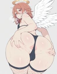 ai_generated angel_devil_(chainsaw_man) chainsaw_man femboy grabbing_own_ass meupfem otoko_no_ko sissy tagme yaoi