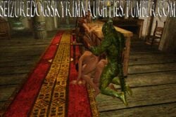 3d argonian bethesda_softworks female male seizuredogsskyrimnaughties sex skyrim tavern the_elder_scrolls threesome uncensored