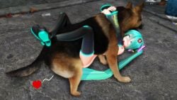 3d 3d_(artwork) 3d_render ahe_gao blue_eyes blue_hair canine canine_on_human female_human/male_feral female_on_feral feral_on_female feral_on_human feral_penetrating feral_penetrating_human hatsune_miku human_female human_on_feral human_penetrated legs_around_partner loving_it mikumikudance missionary_position mmd naked naked_female pale-skinned_female sex vocaloid yokudex zoophilia