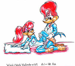 2002 alternate_body_type alternate_breast_size anthro avian bird dennis_pawers male/female straight tagme the_woody_woodpecker_show vaginal vaginal_penetration vaginal_sex winnie_woodpecker woodpecker woody_woodpecker