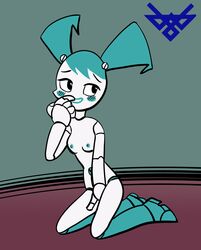 1girls 2d alternate_breast_size enydteva female female_only humanoid jenny_wakeman my_life_as_a_teenage_robot robot robot_girl robot_humanoid smooth_skin solo tagme