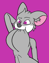 2017 animal_humanoid anthro big_breasts breasts creatiffy female fur furry geronimo_stilton_(series) humanoid mammal mouse mouse_humanoid rodent self_suckling simple_background solo suckling thea_stilton