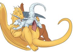 animal_genitalia anthro anus big_penis dragon duo erection female genital_slit huge_cock larger_male male open_mouth penetration penis pussy pussy_juice redpixie sex size_difference slit smile straight vaginal_penetration