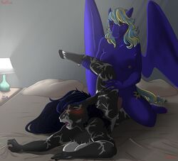 animal_genitalia animal_penis anthro blush breasts dickgirl equine equine_penis erection female futa_on_female futanari horse horsecock intersex intersex/female kneeling mammal nude open_mouth pegasus penetration penis pussy redpixie sex vaginal_penetration wings