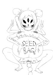 6_arms anal_beads arthropod blush body_writing drooling english_text fangs hair_ribbon hairbow heart heart-shaped_pupils humanoid muffet multi_arm multi_eye multi_limb nude pregnant ribbons saliva sex_toy smile solo spider_humanoid symbol-shaped_pupils text undertale uranosaxia v