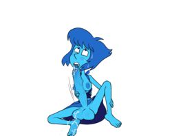 balls big_penis bite blue_hair blush breast cum dickgirl feet foreskin foreskin_bite full_circle futanari gem_(species) intersex lapis_lazuli_(steven_universe) solo_futa steven_universe tagme transparent_background