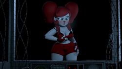 1girls 3d ahe_gao animated animatronic baby_(fnafsl) big_breasts black_bra black_panties blackterio bra breasts circus_baby circus_baby_(fnaf) exposed_breasts female five_nights_at_freddy's five_nights_at_freddy's:_sister_location ginger gynoid mp4 no_sound panties red_hair redhead robot shirt_lift sister_location smile so87baby solo summer_of_87_baby tagme thong video whale_tail