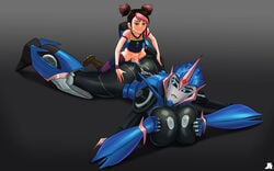 1futa 1girl1futa 1girls alien alien/human alien_girl anal arcee ass breasts clothing cum dickgirl female futa_on_female futanari human intersex interspecies larger_female miko_nakadai nipples penis pumpkinsinclair sex small_but_hung small_dom_big_sub smaller_futanari transformers transformers_prime uncensored