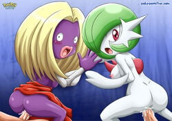 2boys 2girls ass blonde_hair blush breasts butt cum cum_in_pussy cum_inside erect erect_penis erection female gardevoir gloves higher_resolution_available human humanoid humanoid_hands jynx male mega_evolution mega_gardevoir multiple_girls nipples nude palcomix pokemon pokemon_(species) pokepornlive pussy red_eyes sex vaginal_penetration