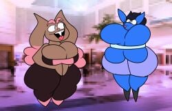 big_breasts breasts busty_boy chubby cleavage female furry huge_breasts lopunny lucario pokemon pokemon_(species) tagme teaset_haliley thick_thighs wide_hips