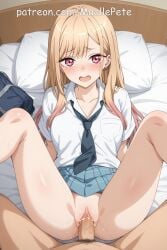 ai_generated beautiful beauty bed bedroom breasts clothing cute female girl girly human kitagawa_marin legs long_hair love maellepetite naked nude nude_female open_mouth open_mouth panties pose pussy school_uniform schoolgirl sex sono_bisque_doll_wa_koi_wo_suru spread_legs spread_pussy vagina vaginal_penetration vaginal_sex