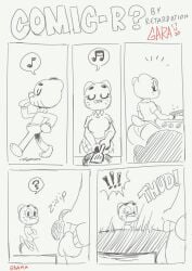 1boy 1girls ass big_breasts breasts cartoon_network cleavage female fur furry garabatoz gumball_watterson incest male nicole_watterson penis tail tawog the_amazing_world_of_gumball