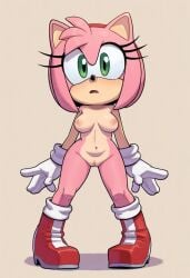 1girls 2d ai_generated amy_rose anthro blush boots breasts civitai eulipotyphlan eyelashes female female_only footwear gloves green_eyes hairband handwear handwear_and_footwear_only hedgehog hedgehog_girl light-skinned_female medium_breasts nipples open_mouth pink_fur pussy red_boots red_hairband sega simple_background solo sonic_(series) sonic_the_hedgehog_(series) tagme vagina