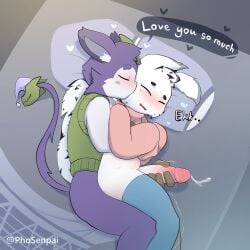 1:1 absurd_res antennae_(anatomy) anthro arthropod bed big_penis biped blush bodily_fluids bottomless bottomless_male closed_eyes clothed clothing cum cum_while_penetrated dialogue dominant dominant_male ejaculation english_text erection fluffy_antennae forced forced_masturbation from_behind_position furniture genital_fluids genitals haplorhine head_tuft hi_res hug huge_cock hugging_another hugging_from_behind insects legwear lepidopteran lying lying_on_bed male male/male male_penetrated male_penetrating male_penetrating_male mammal masturbation monkey moth on_bed on_side orgasm penetration penile penile_masturbation penis phosenpai primate questionable_consent sex shaking_orgasm speech_bubble spoon_position submissive submissive_male tail tail_tuft text thigh_highs tuft