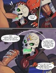 3boys anthro blowjob clothed clothing divinity:_original_sin_2 divinity_(series) erection fellatio gay green_eyes human humanoid jerkingoff male male/male/male male_only muscular nude pen penis sex skeleton the_red_prince tongue tongue_out vhkansfweer