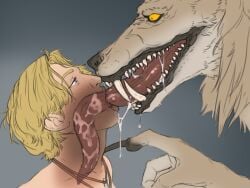 emily_linette extreme_french_kiss french_kiss garou_(world_of_darkness) hunter_the_parenting hunter_the_parenting_(series) kissing lesbian matilda_wilde tagme throat_penetration trans_woman transfem werecanid werecanine werecreature werewolf werewolf_the_apocalypse wystanblack