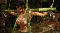 3d blendguardian brown_hair captured captured_heroine female female_focus lara_croft lara_croft_(survivor) prisoner tagme tomb_raider tomb_raider_(survivor)