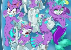 1girls blaze_the_cat brainwashing commission corruption feline female kandlin machine mermaid mermay nude sega solo sonic_(series) sonic_the_hedgehog_(series) transformation underwater