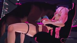 1girls 3d 3d_animation animated canine canine_penis chair dog(s) glasses hololive lumikiru mori_calliope pink_eyes pink_hair sex tagme vaginal_penetration video zoophilia