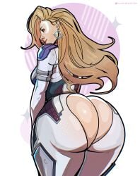1girls ass ass_focus blonde_hair cloak_and_dagger dagger_(marvel) dagger_(marvel_rivals) marvel marvel_comics marvel_rivals nymphennoten thick_thighs thighs