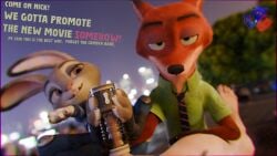 3d 3d_(artwork) blender_(artwork) blender_(disambiguation) blender_cycles canid canine digital_media_(artwork) disney feet foot_fetish fox fox_tail fur gay hi_res judy_hopps lagomorph leporid male mammal nick_wilde penetrable_sex_toy public rabbit rabbit_ears rookieanimator210 sex_toy smug smug_expression smug_face smug_grin text zootopia